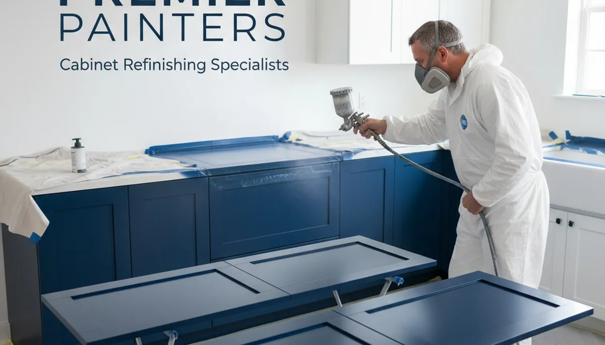 Cabinet painting in Virginia Beach, VA by Virginia Beach Paint Pros with durable coastal finishes