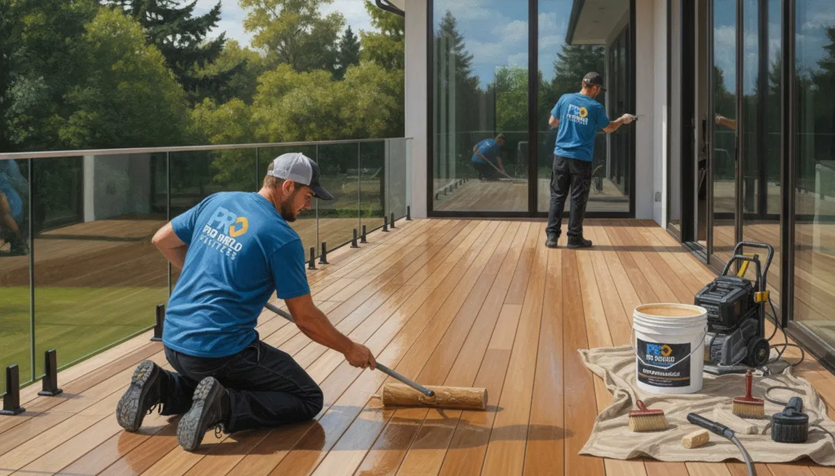 Virginia Beach, VA deck sealing for coastal wood protection against sun, humidity, and salt air